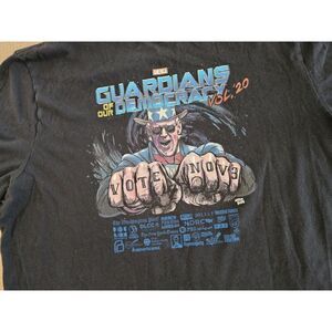 Sol Angeles 2XL Black Guardians Of Our Democracy Graphic Short Sleeve T Shirt